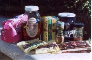 Ingredients for sweet & spicy mixed nuts