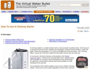 Advertise on The Virtual Weber Bullet: Leaderboard 728x90 banner ad