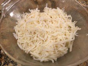 Seasoned shredded potatoes