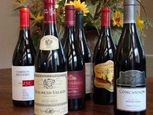 Collection of wine bottles