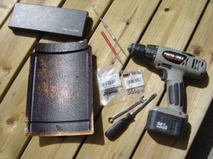Tools and parts needed for access door modification