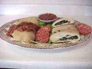 Calzone serving suggestion