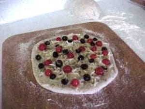 Foccacia before baking