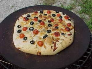 Foccacia after baking