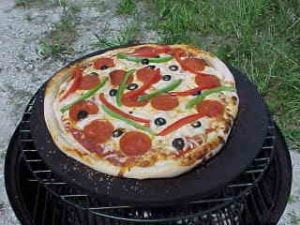 Pizza after baking