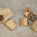 Oak and hickory wood chunks