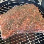 Chuck short ribs on top and bottom cooking grates