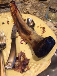 Big chuck short rib bone picked clean