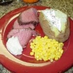 Beef tenderloin with creamy horseradish sauce