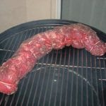 Tenderloin goes into the cooker