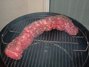 Tenderloin goes into the cooker