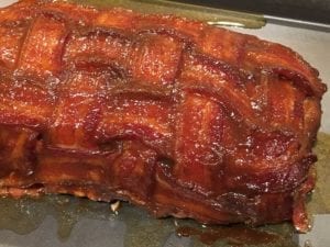Finished fatty brushed with Plowboys barbecue sauce