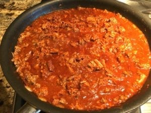 Half brisket, half ground beef chili