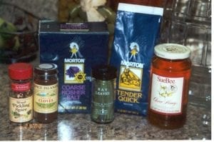 Sampling of flavor brine ingredients