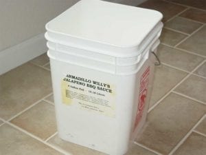 Square HDPE plastic bucket