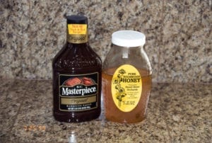 KC Masterpiece Original sauce and sourwood honey