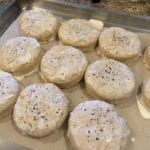 Black Pepper Biscuits brushed with heavy cream