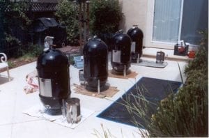 Four WSMs smokin' away