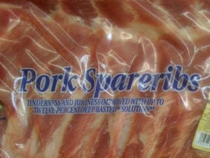 Enhanced spareribs