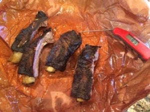 Individual ribs ready to enjoy