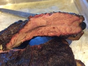 A meaty beef back rib