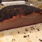 Cross-section view of brisket flat