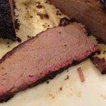 Cross-section view of brisket flat