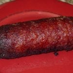Cooked sausage "fattie"