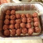 Hand-formed meatballs