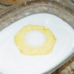 Coating slices with coconut milk