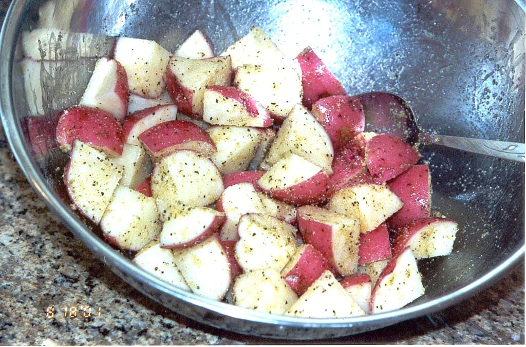 Potatoes with seasoning