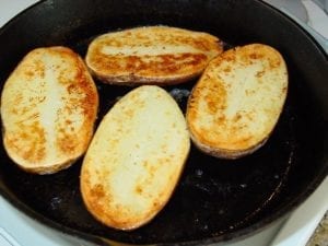 Potatoes after baking