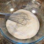 Whisking dry ingredients together