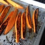 Wedges at the end of grilling