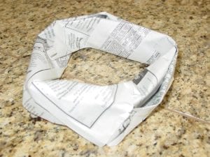 Newspaper donut