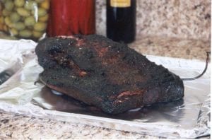 Brisket after smoking