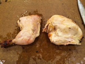 Wing and skin removed