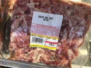 Belcampo Meat Co bacon/beef grind