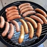 Sausages go into the WSM