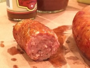 Interior view of an Original sausage