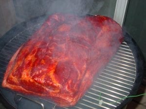 Rubbed chuck roll goes into the WSM