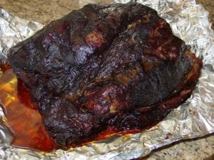 Chuck roll after cooking and resting