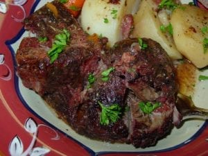 Close-up of chuck roast