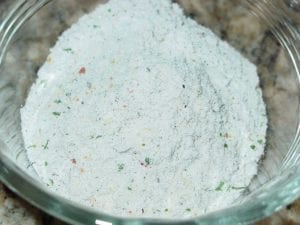 Close-up of dry seasonings mixed together