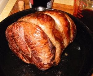 Roast after browning in cast iron skillet