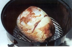 Scored ham goes into WSM