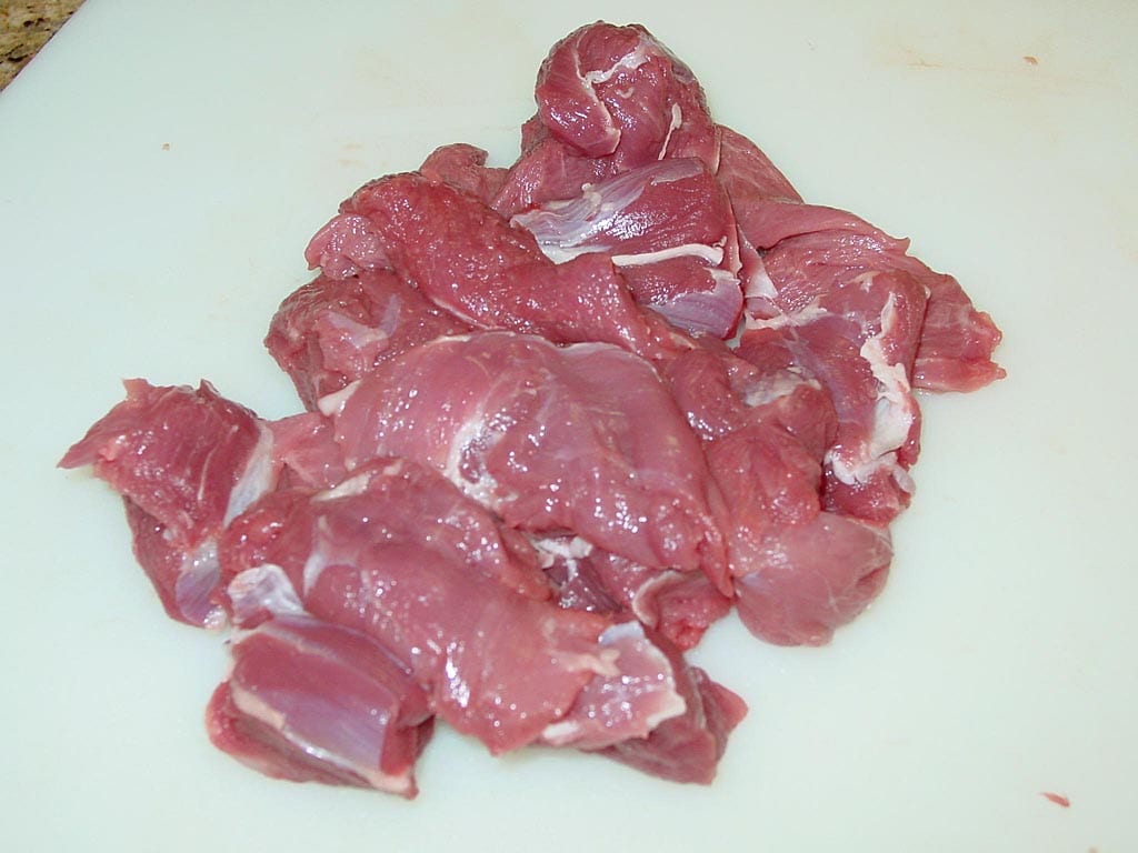 1-1/2 cups of trimmed meat scraps