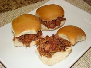 Pulled pork sliders