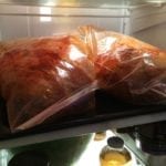 Refrigerating pork butts overnight