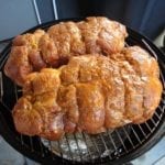 Pork butts go into the WSM